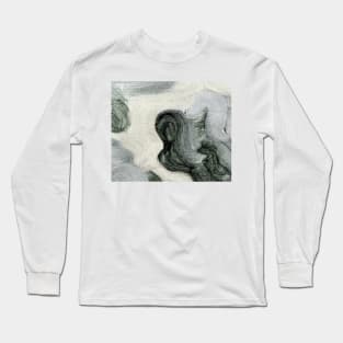 Abstract Oil Painting Antique White Long Sleeve T-Shirt